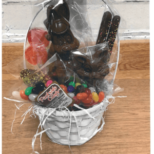 White Wicker Easter Basket